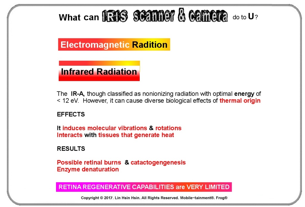 Artificial Intelligence Iris Scanners & Cameras Hazards: Lin Hsin Hsin is a domain expert on HUMAN EYE & related fields, has a major invention, 2008, LIN HSIN HSIN INTELLIGENCE CENTER