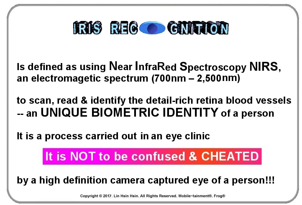 Artificial Intelligence Iris Recognition: LIN HSIN HSIN INTELLIGENCE CENTER