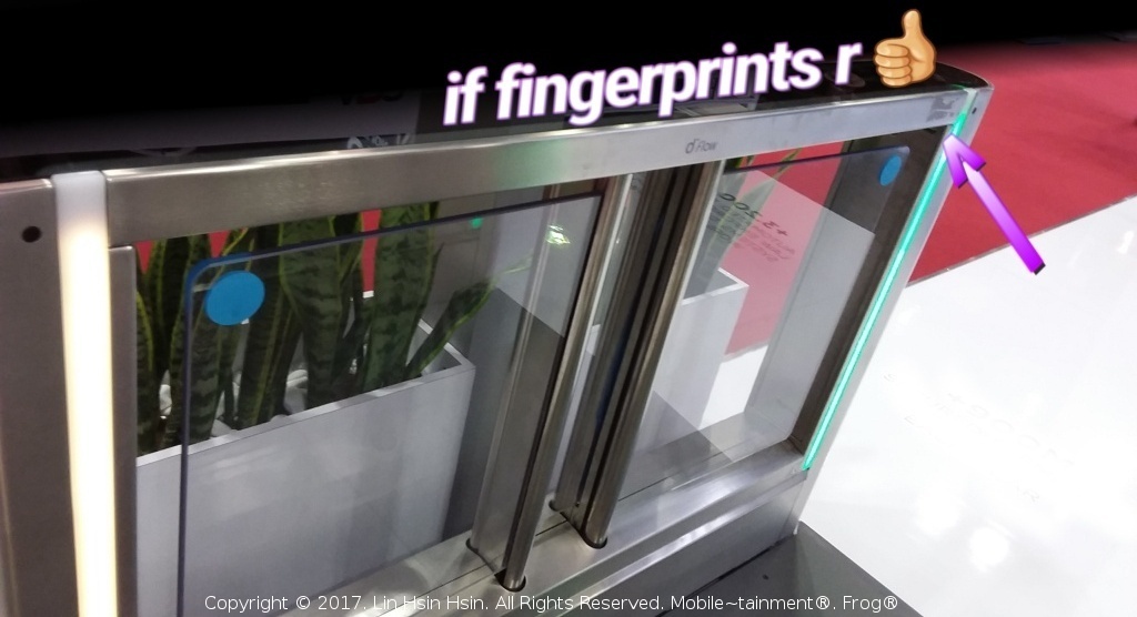 contactless fingerprints reader authenticated retractable door greenlight