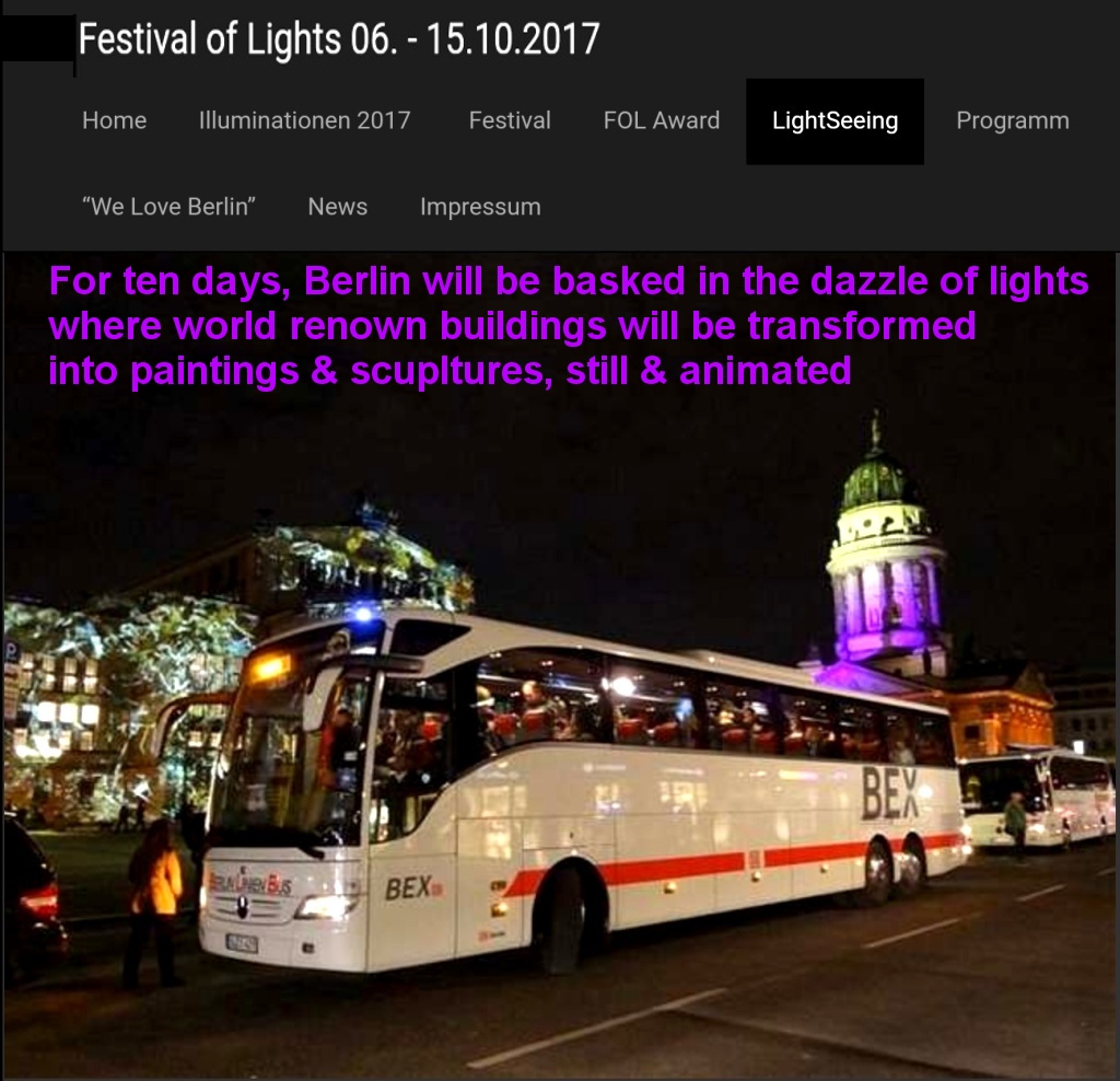 Light Seeing: Festival of Lights, Berlin, 2017